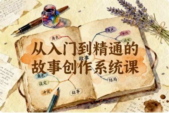 图片[1]-从入门到精通的故事创作系统课-酷软