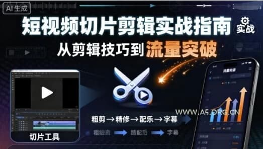 图片[1]-短视频切片剪辑实战指南，轻松实现流量突破与变现-酷软