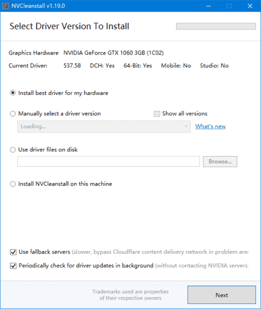 NVCleanstall(NVIDIA显卡驱动自定义安装工具) v1.19.0
