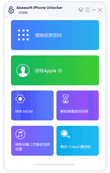 Aiseesoft iPhone Unlocker(解锁iPhone) v2.1.32 多语便携版