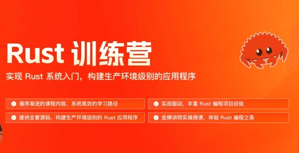 Rust训练营，实现Rust系统入门 视频+资料
