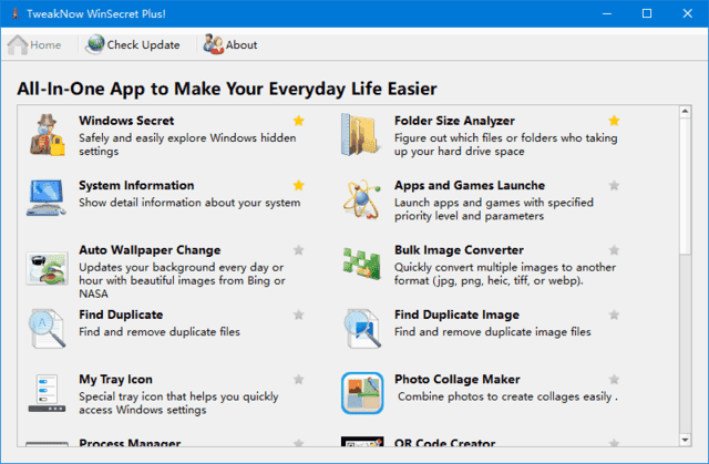 TweakNow WinSecret Plus!(系统优化软件) v6.5.2 便携版