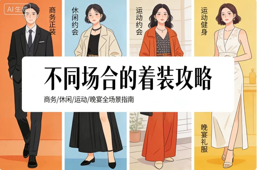 图片[1]-不同场合的着装攻略-酷软