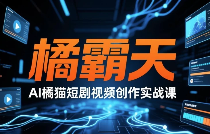 图片[1]-橘霸天·AI橘猫短剧视频创作实战课-酷软