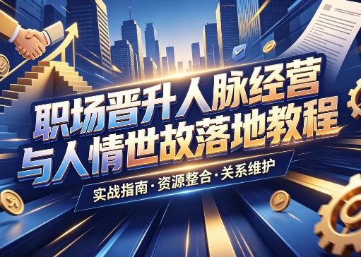 图片[1]-职场晋升人脉经营与人情世故落地教程-酷软