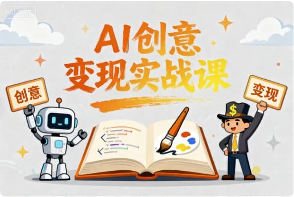 图片[1]-AI创意变现实战课 用人工智能让灵感变现金-酷软