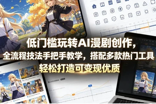 图片[1]-低门槛玩转AI漫剧创作，全流程技法教学-酷软