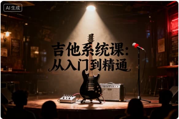 图片[1]-吉他系统课 从入门到精通-酷软
