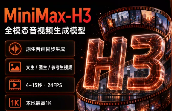 图片[1]-MiniMax H3 音画同步视频生成 开源模型 本地安装Comfyui ai视频生成-酷软
