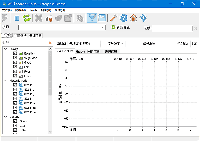 Wi-Fi Scanner(扫描分析无线网络) v25.05 多语便携版