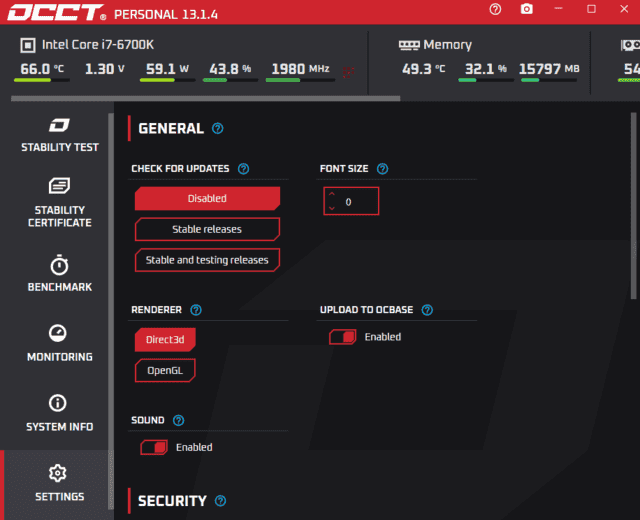 OCCT电脑硬件测试(烤鸡测试软件) v14.0.2.99 便携版