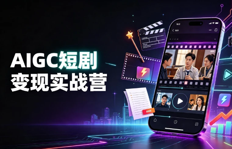 图片[1]-AIGC短剧变现实战营-酷软