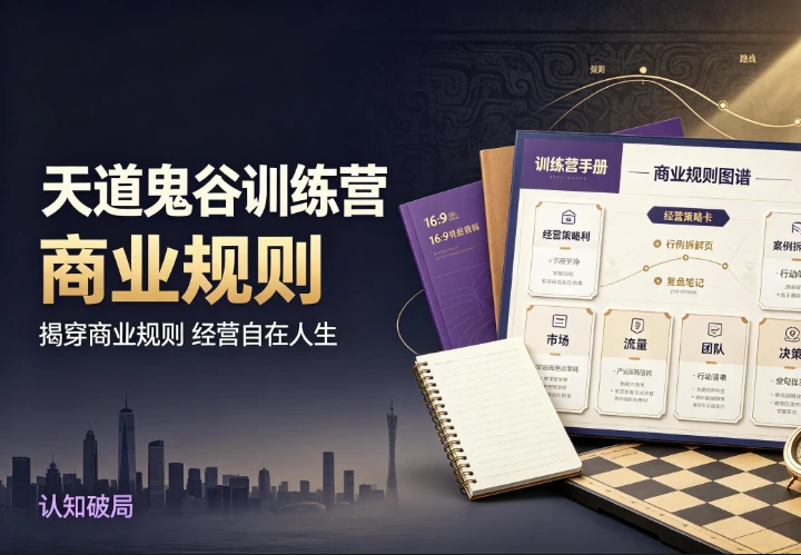 图片[1]-天道鬼谷训练营，揭穿商业规则经营自在人生-酷软