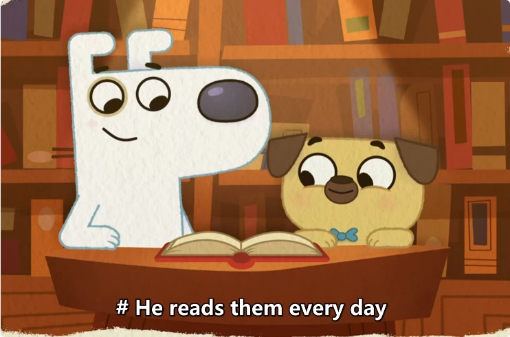 图片[1]-BBC英语启蒙动画《狗狗爱读书 Dog Loves Books》-酷软