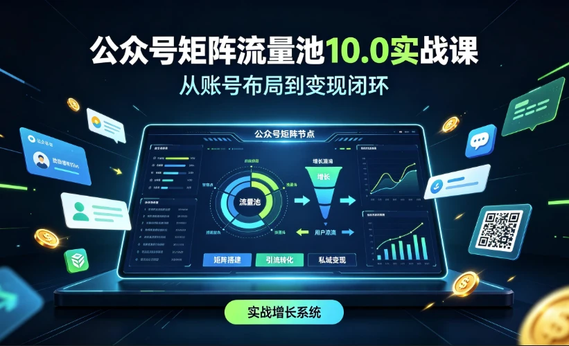 图片[1]-公众号矩阵流量池10.0实战课-酷软