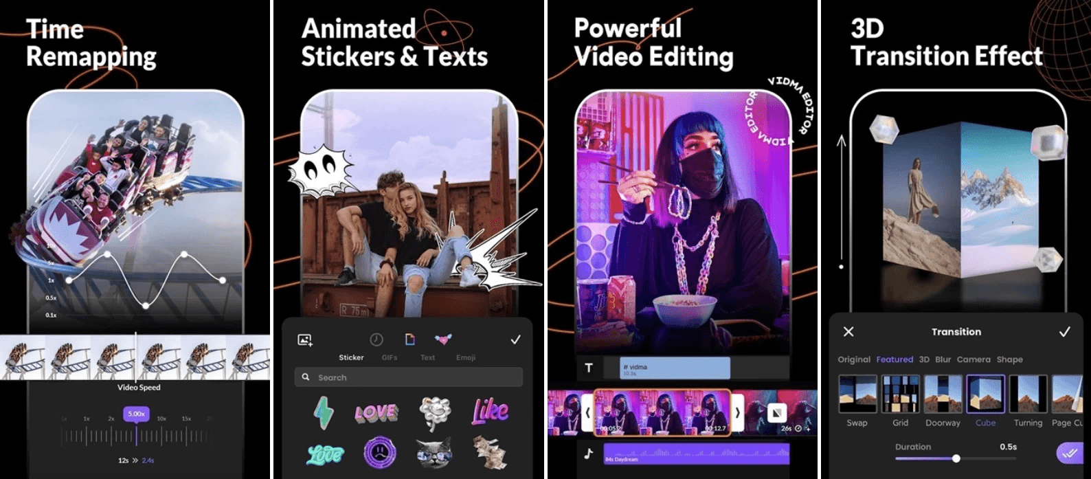 Vidma editor v2.17.2，一款易于使用的音乐视频编辑器和视频制作器
