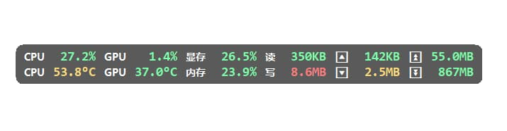 图片[1]-LiteMonitor(桌面硬件监控工具) v1.3.6 中文绿色版-酷软