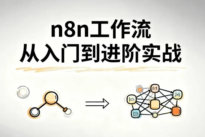 图片[1]-n8n工作流从入门到进阶实战，自动化搭建高效业务流程-酷软