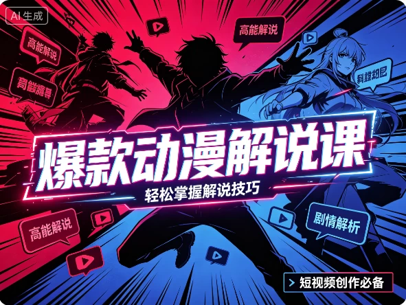 图片[1]-爆款动漫解说课-酷软