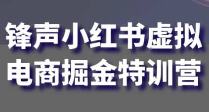图片[1]-锋声小红书虚拟电商掘金特训营-酷软