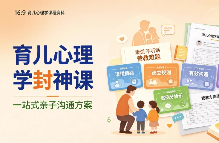 图片[1]-育儿心理学封神课，一站式解决叛逆+不听话等管教难题-酷软