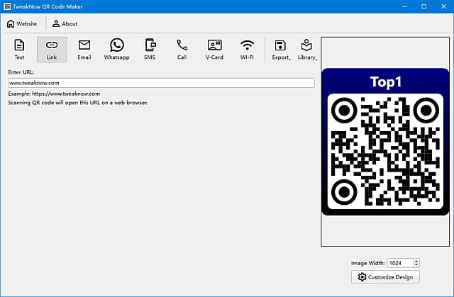 图片[1]-TweakNow QR Code Maker(二维码生成软件) v4.3.0 便携版-酷软