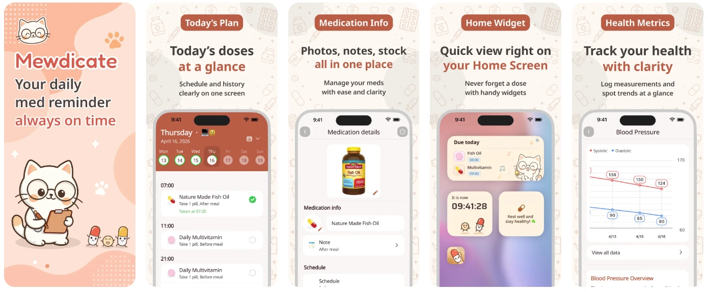 图片[1]-Mewdicate 吃药提醒 v2.4.2 解锁高级版-酷软