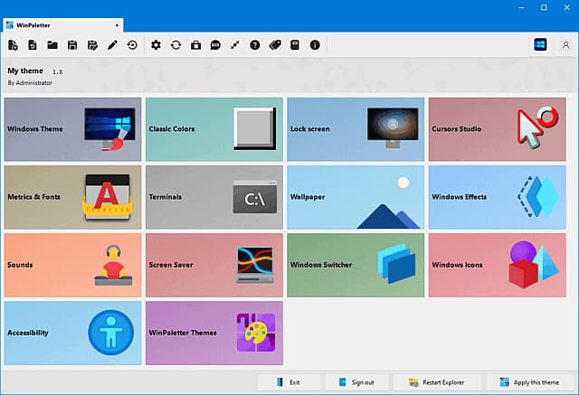 图片[1]-WinPaletter(Win10/11系统颜色调整工具) 1.0.9.6 最新版-酷软