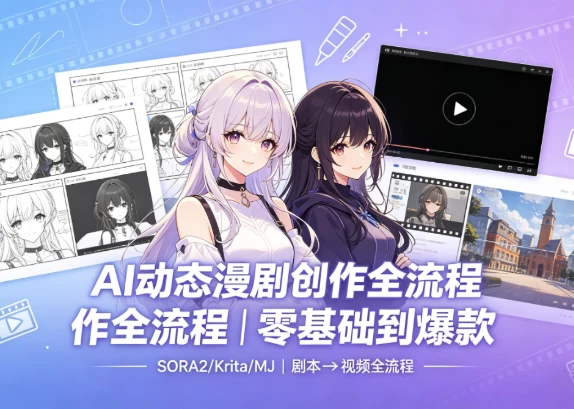 图片[1]-AI动态漫剧制作全流程教程-酷软
