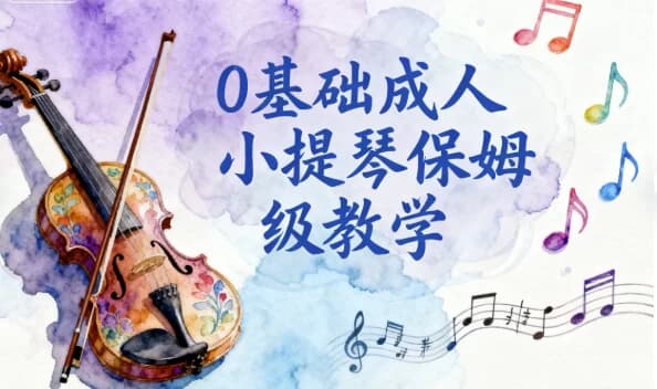 图片[1]-0基础成人小提琴保姆级教学-酷软