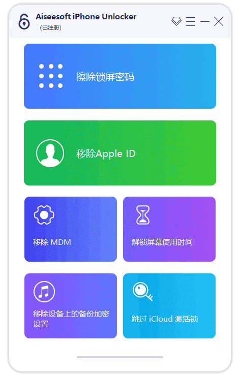 Aiseesoft iPhone Unlocker(解锁iPhone) v2.1.12 多语便携版
