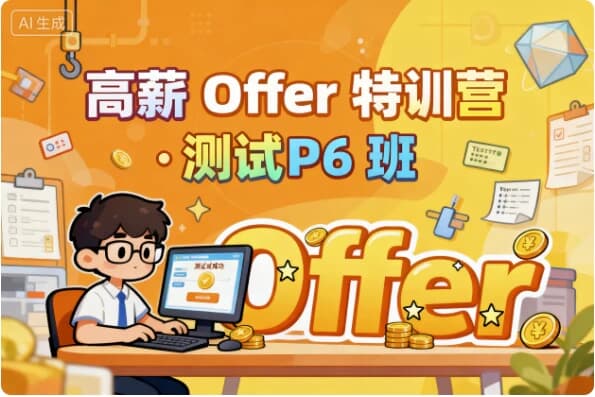 图片[1]-高薪 Offer 特训营 · 测试 P6 班-酷软