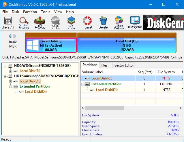 图片[1]-DiskGenius Professional 5.6.1.1580 Crack 绿色版-酷软