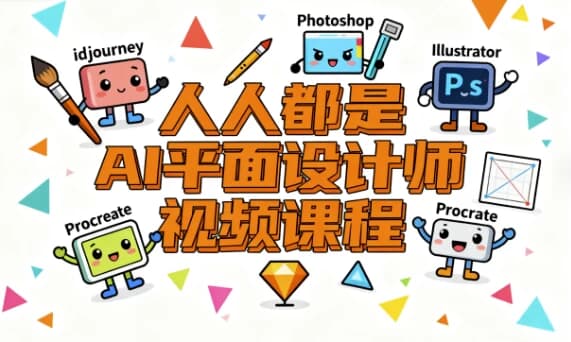 图片[1]-人人都是AI平面设计师视频课程-酷软