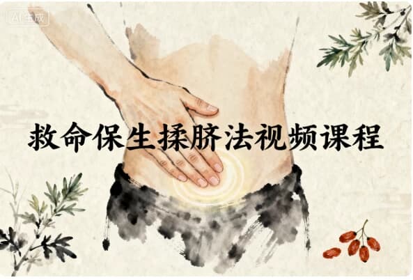 图片[1]-救命保生揉脐法视频课程-酷软