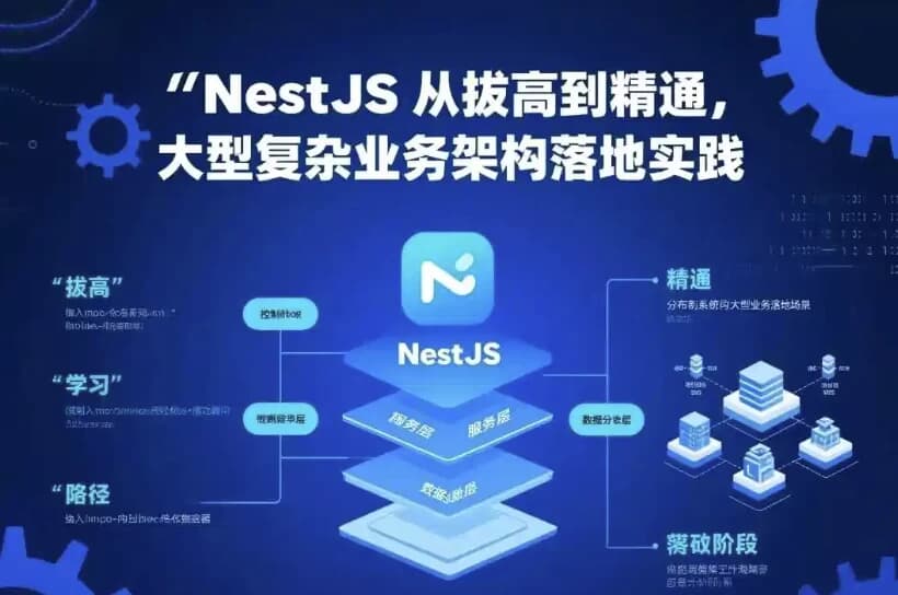 图片[1]-NestJS 从拔高到精通，大型复杂业务架构落地实践-酷软