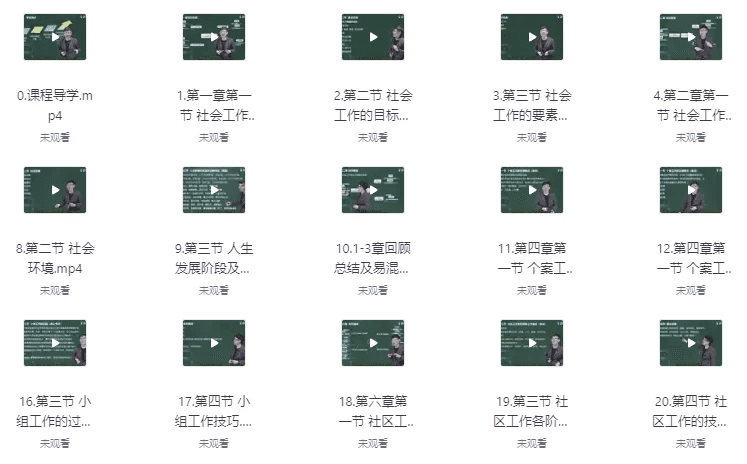 2025年初级中级高级社工课程（教材+精讲视频+真题解析+考点）