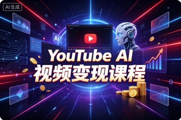 图片[1]-YouTube AI视频变现课程，零基础出海赚钱全攻略-酷软