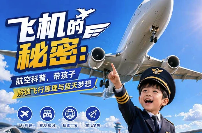 图片[1]-飞机的秘密 航空科普，带孩子解锁飞行原理与蓝天梦想-酷软