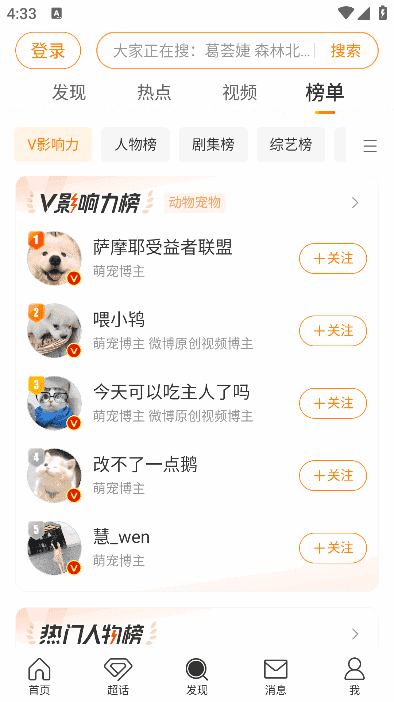 新浪微博APP(内置微博助手v2.3.4-309) v15.2.2 最新版