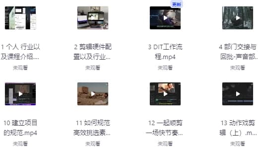图片[1]-莱尼日记影视剪辑全流程入门+短剧实战课 – 带素材-酷软
