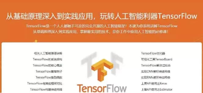 图片[1]-基于Python玩转人工智能最火框架 TensorFlow应用实践-酷软