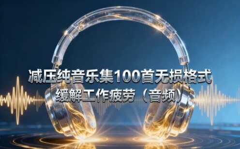 图片[1]-减压纯音乐集100首无损格式 缓解工作疲劳（音频）-酷软