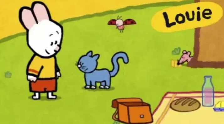 图片[1]-法国启蒙动画《路易小兔子 Louie1-4季全集》英语学习课程，简笔画教学+趣味互动-酷软