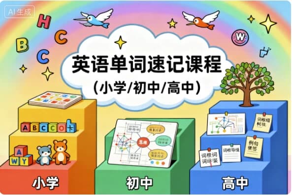 图片[1]-英语单词速记课程（小学/初中/高中）-酷软